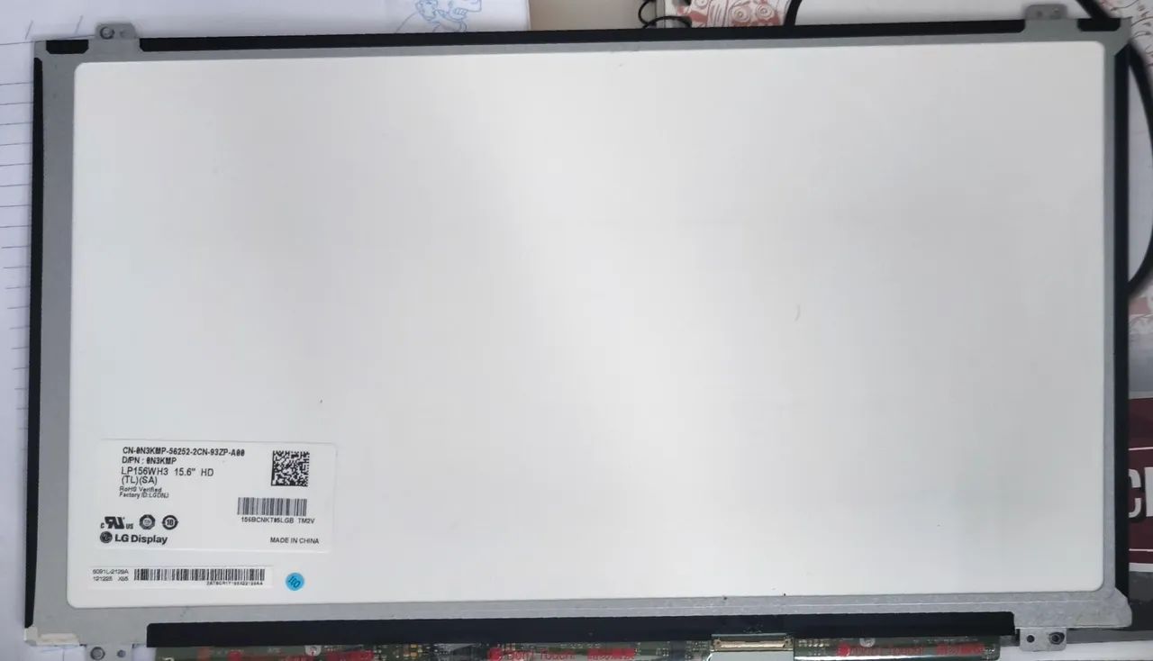 Tela LCD LG LP156WH3 15.6" HD com linhas verticais. - Foto 4