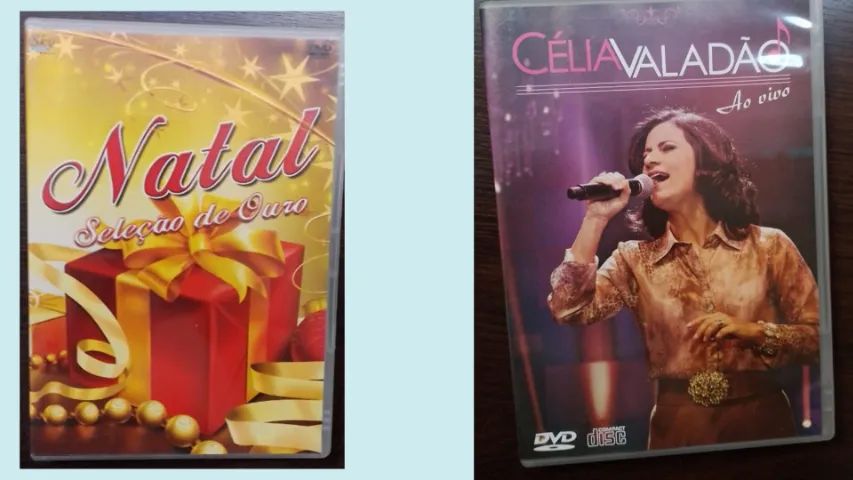 DVD'S COM TEMAS VARIADOS- SAMBA-FORRÓ-ESPÍRITA-SERTANEJO-NATAL-REVEILHON - Foto 2
