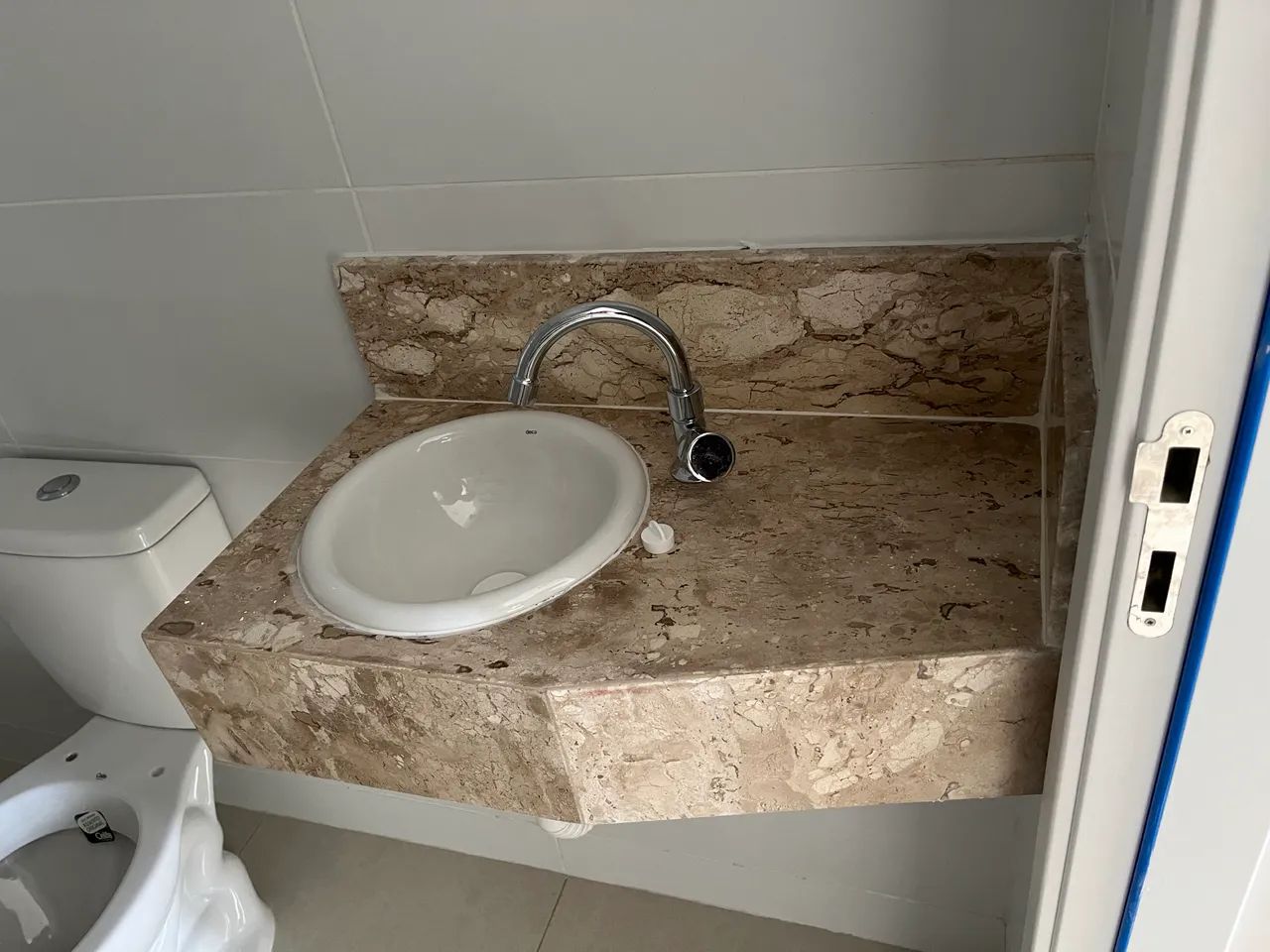 Pia cuba de banheiro em mármore travertino - Foto 2