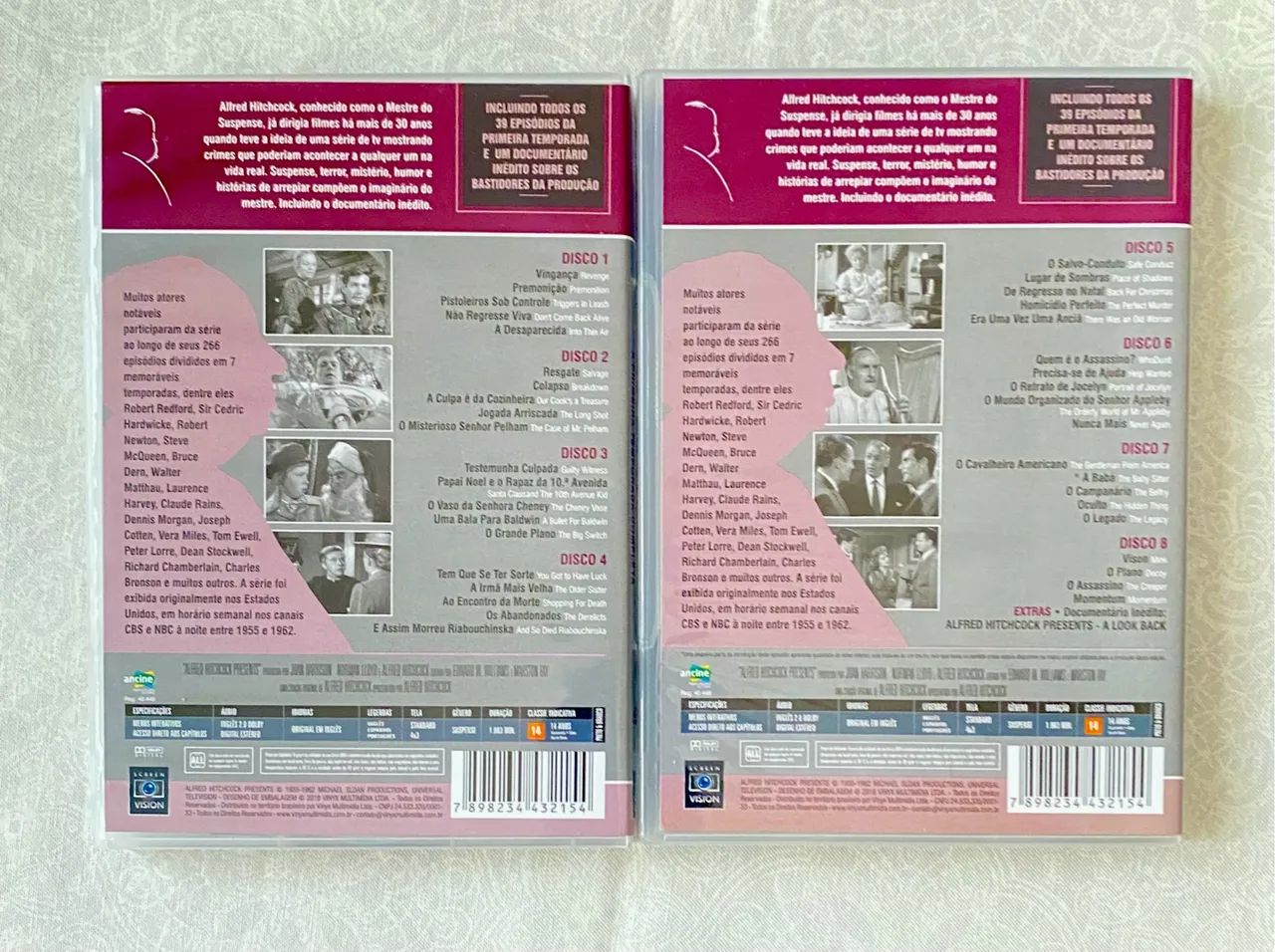 Box 8 DVDs: Hitchcock  1ª Temporada (Com luva e encarte) - Foto 3