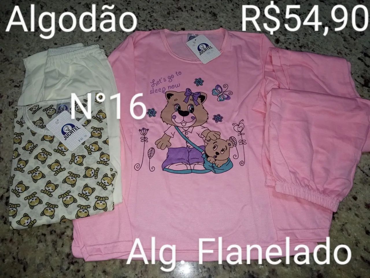 Pijamas de algodão infantil Menina - Foto 3