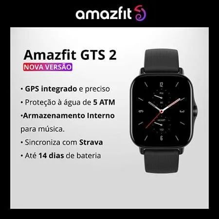 Smartwatch Amazfit GTS 2 Nova Versão - AMOLED 1,65? GPS