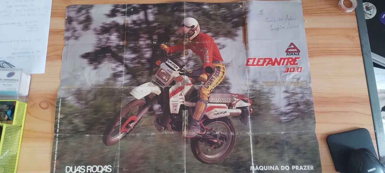 Poster antigo duas rodas- elefantre