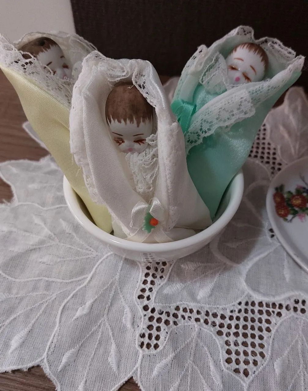 Kit miniaturas jogo de café e bebês  - Foto 3
