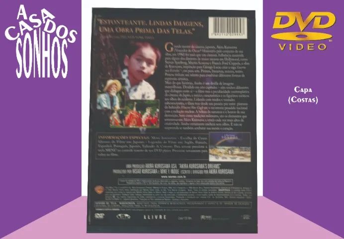 DVD Sonhos de Akira Kurosawa - Caixa Diferenciada - CDs, DVDs etc