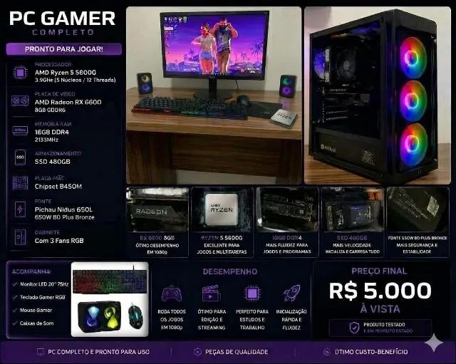 Pc gamer completo 