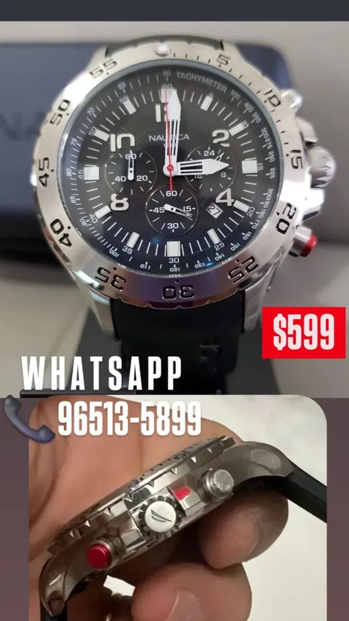 Relógio NAUTICA ORIGINAL- FUNCIONAL PULSEIRA DE SILICONE  - Foto 2