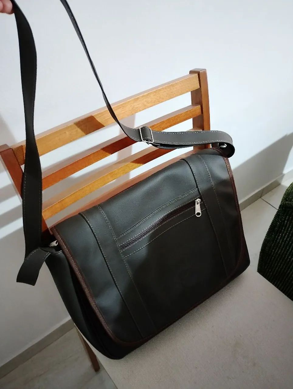 Notebook Bolsa de Couro Marrom 