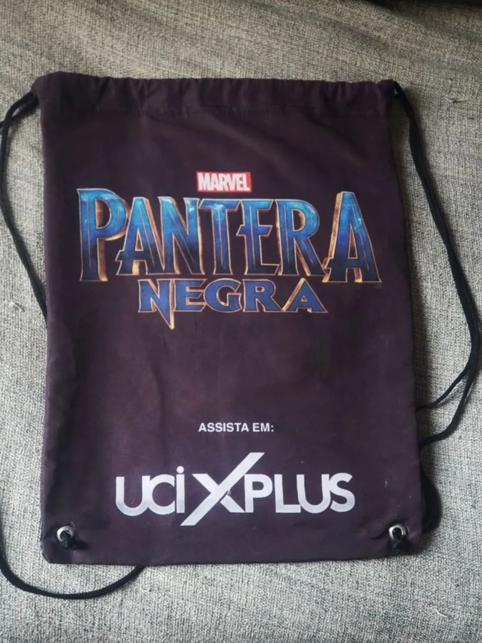 mochila pantera negra - estilo saco ccxp marvel / disney - Foto 3