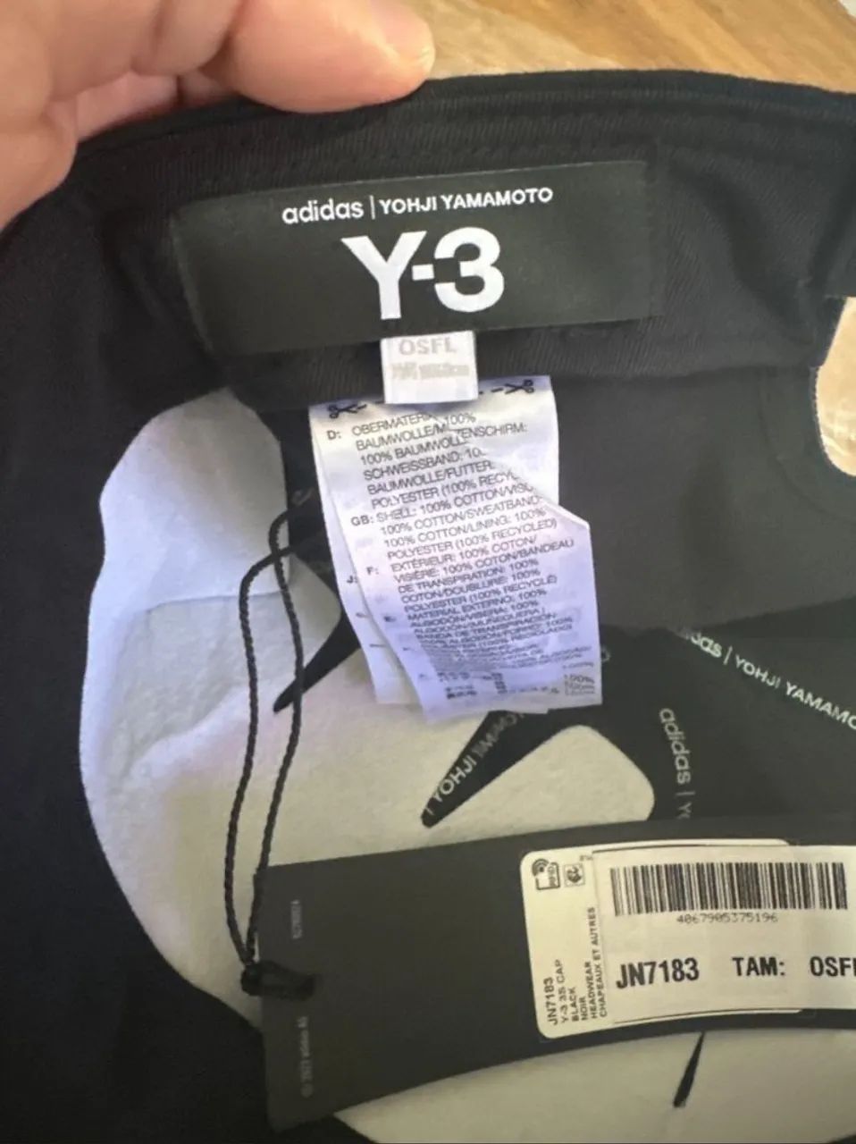 Y-3 x adidas Boné Stripes Black - Foto 4