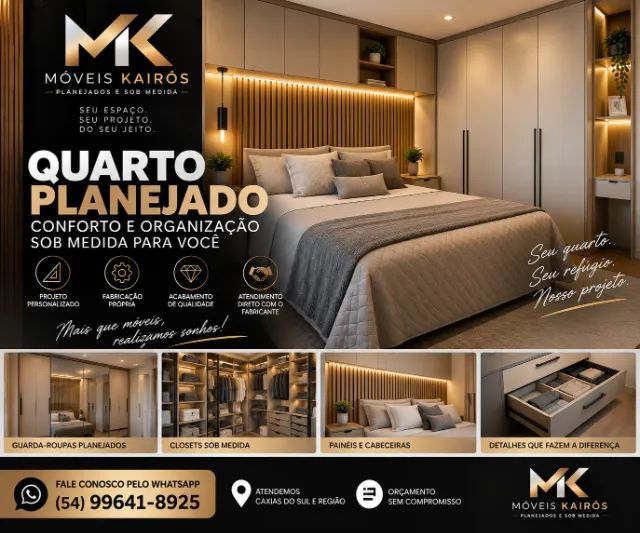 Quarto Planejado Sob Medida | Guarda-Roupa e Closet