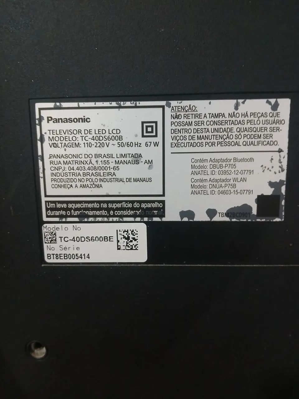 TV Panasonic 40 Polegadas para retirada de peças  - Foto 4