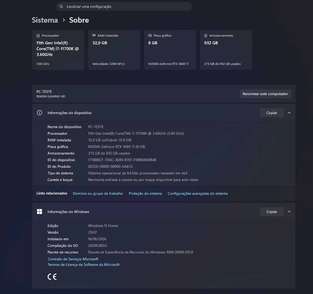 PC GAMER INTEL RTX 32GB RAM 1TB SSD - Foto 2