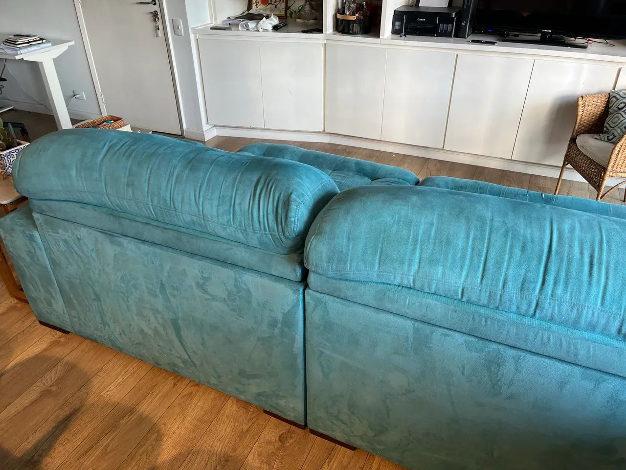 SOFÁ RETRÁTIL 3M AZUL - Foto 4