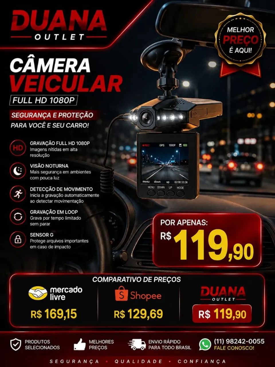 Camera veicular (DUANA OUTLET)