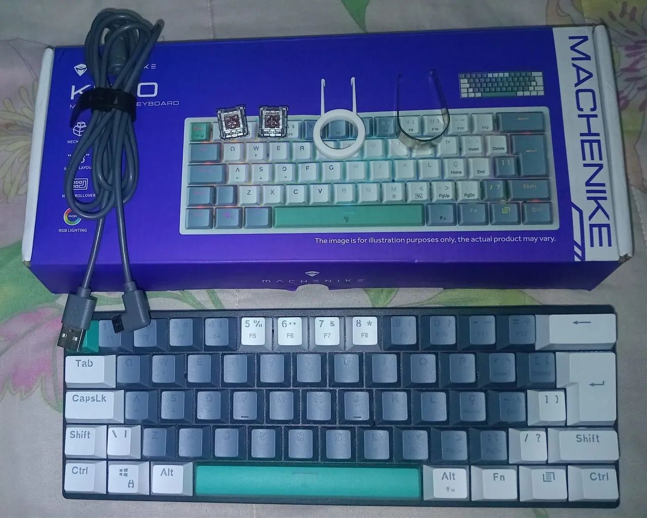 Teclado machenike k500 switch brown - Foto 4