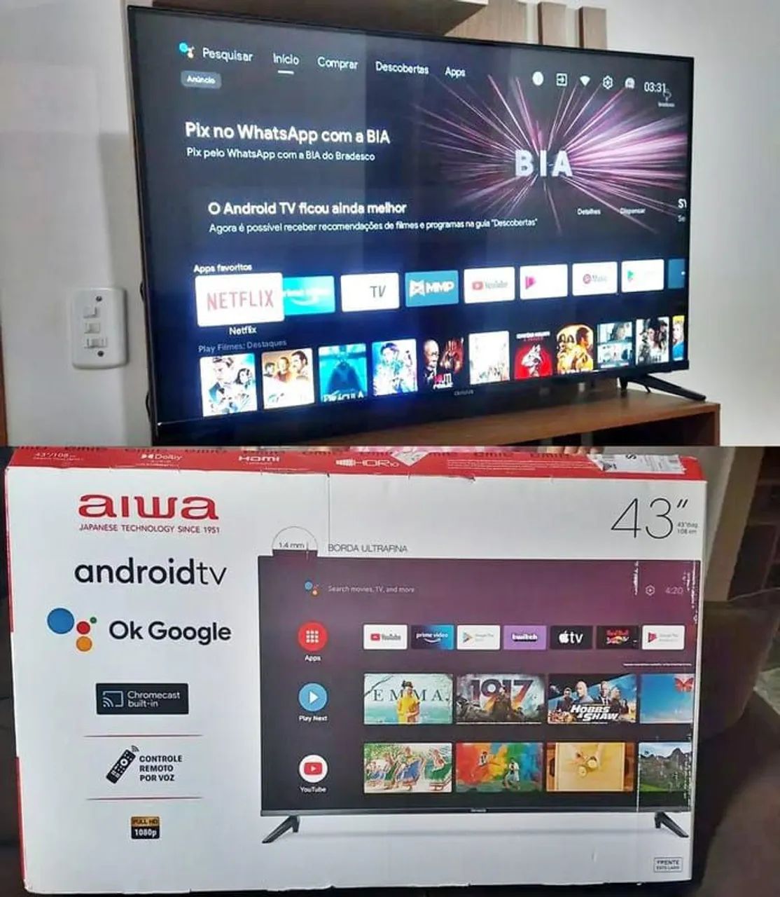 Smart TV Aiwa 43 Polegadas 