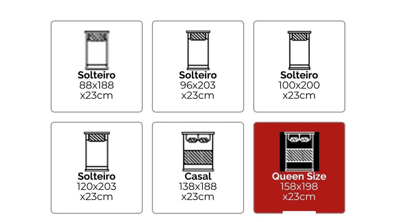 Cama Box e Colchão Queen Size Casal Castor  - Foto 4