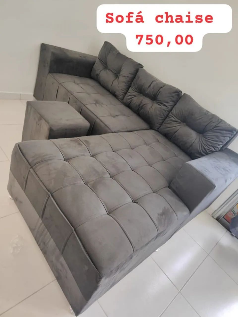 Lindos sofás chaise A pronta entrega  - Foto 3