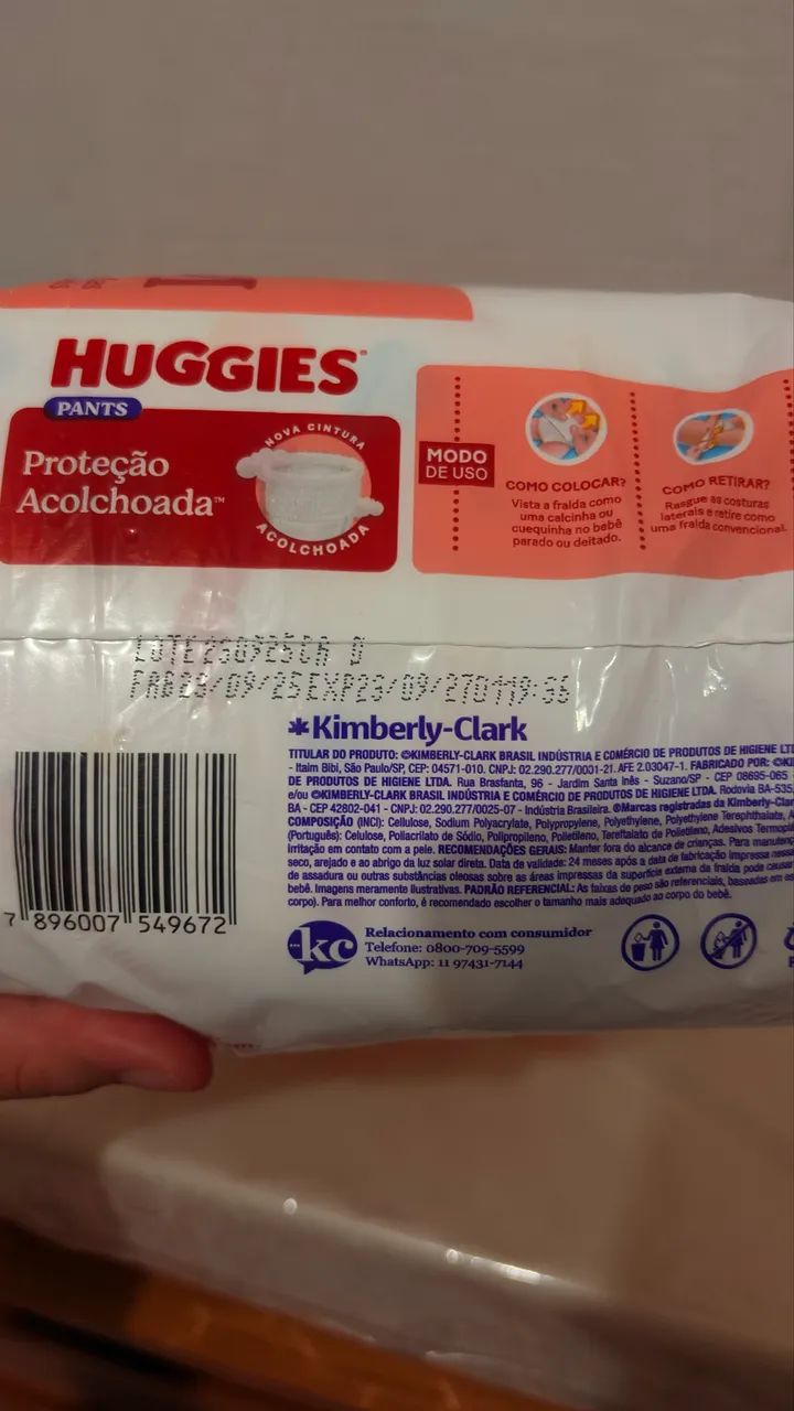 HUGGIES PROTEÇÃO ACOLCHOADA M ? 36 UNIDADES - Foto 2