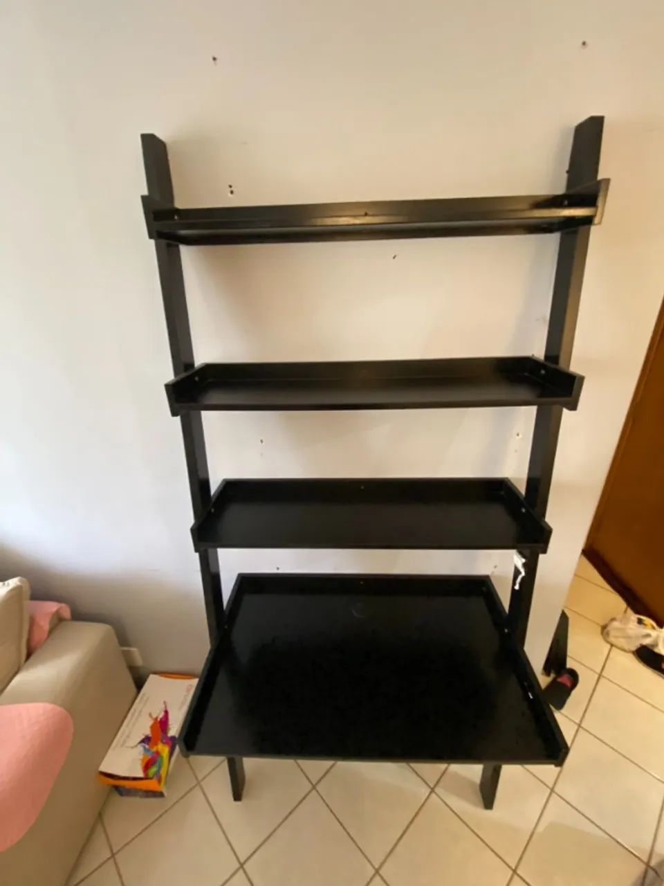 Estante/Escrivaninha Tok&Stok Preta - Foto 2