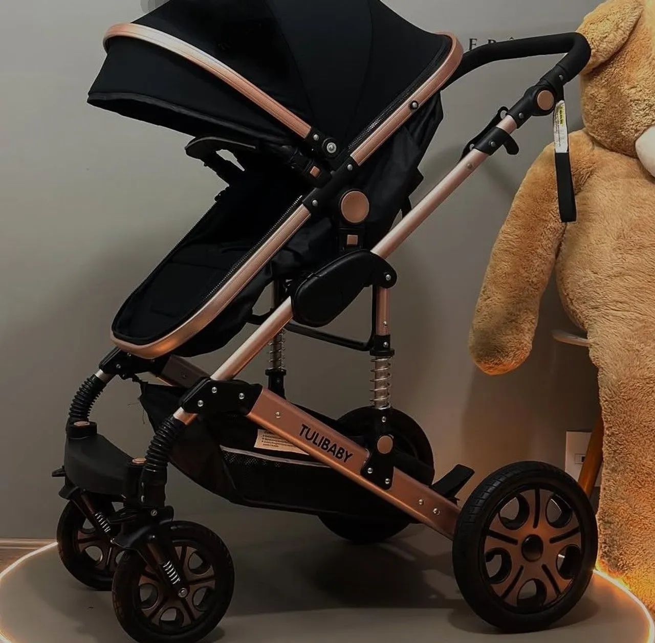 Conjunto Europeu.Carrinho + bebê conforto  - Foto 3