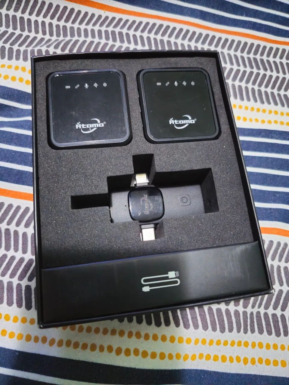 MICROFONE SEM FIO ÁTOMO PERFEITO PRA GRAVAÇÃO! - Foto 3