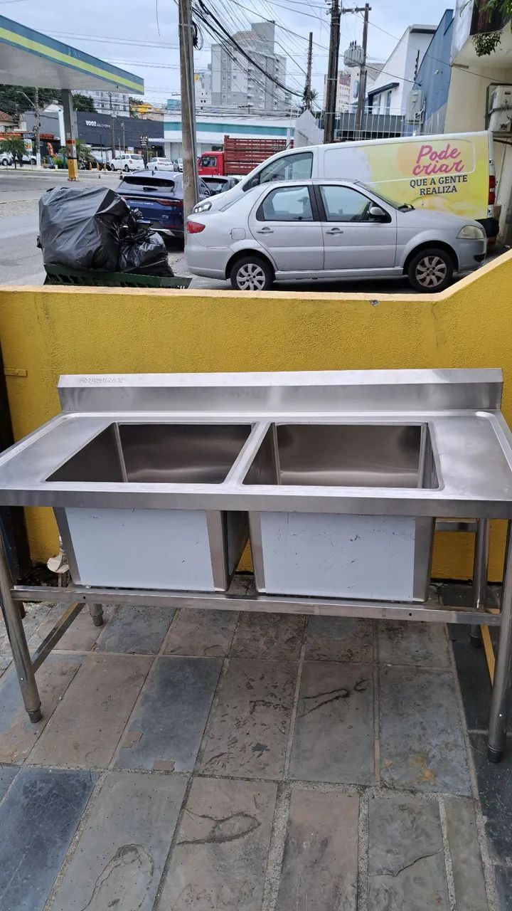 Ac bancada de inox 1. 50mt  inox