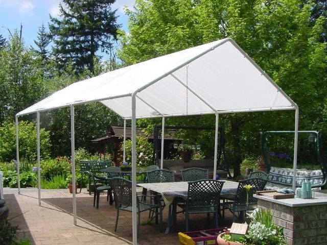 Dry Top Tarp Lona Serviço pesado 3,05m x 3.66m Heavy Duty Branca - Foto 2