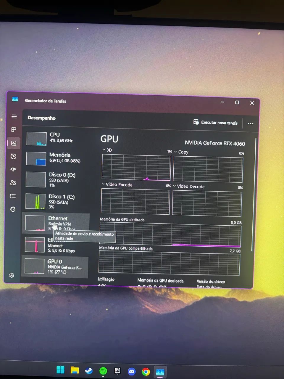 Pc RTX 4060 ryzen 5 5600gt  - Foto 5