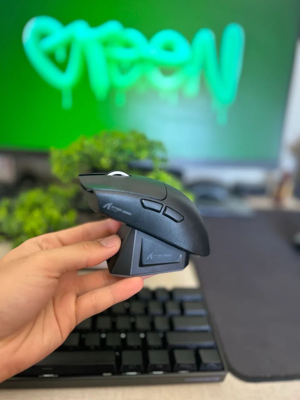 Kit mouse Attack Shark x11 e teclado Fun60he  - Foto 2