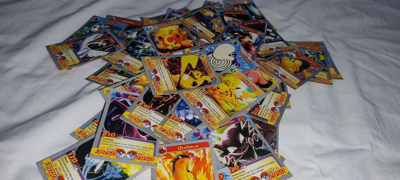 Lote 48 Mini cards Pokémon antigas  - Foto 3
