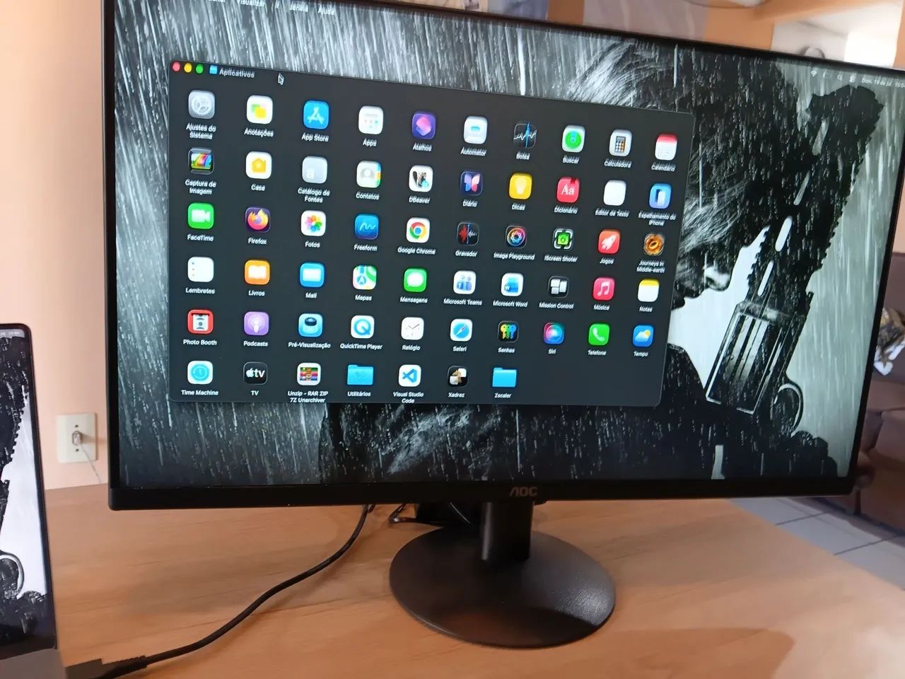 Monitor AOC 27" IPS Full HD 100Hz 1ms - 27B30H/57 - Excelente Estado - Foto 5