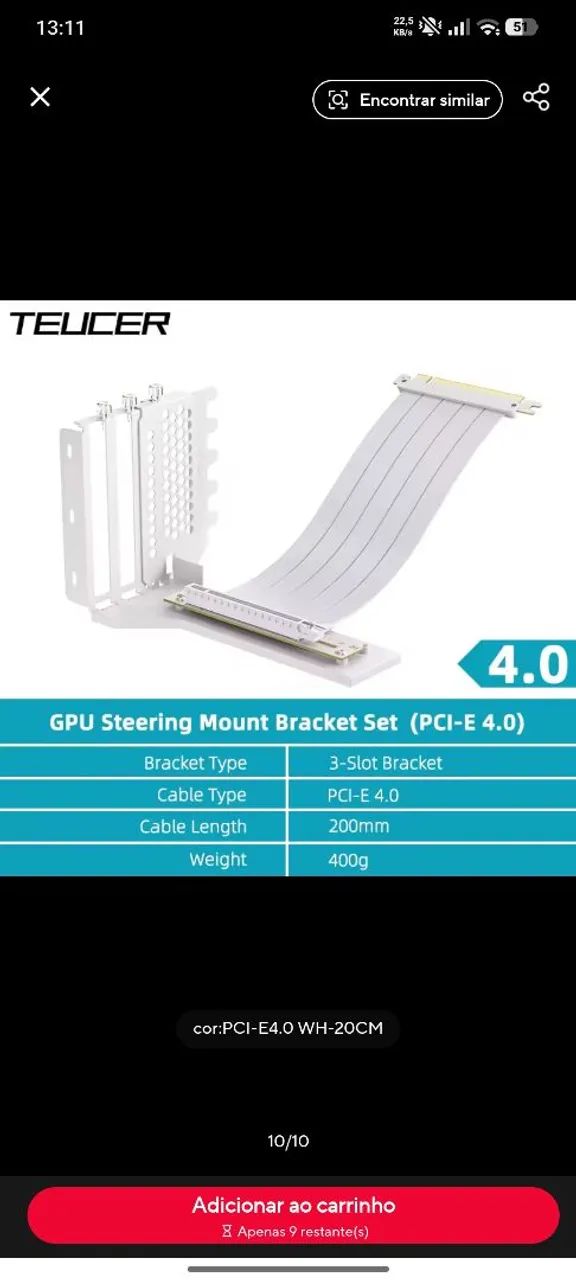 Suporte GPU Vertical 