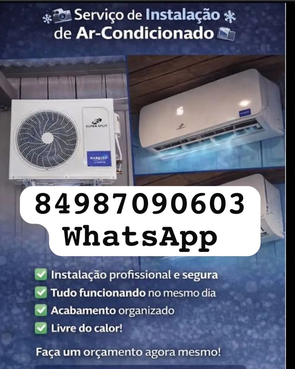 Instalação de ar condicionado 