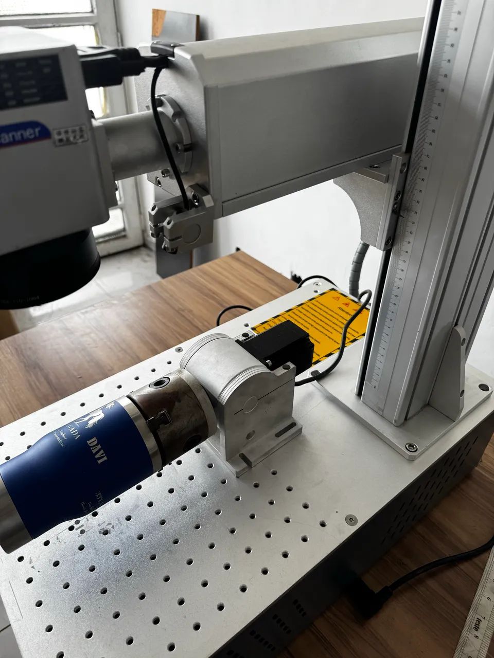 Fiber laser 30w completa com eixo rotativo  - Foto 3