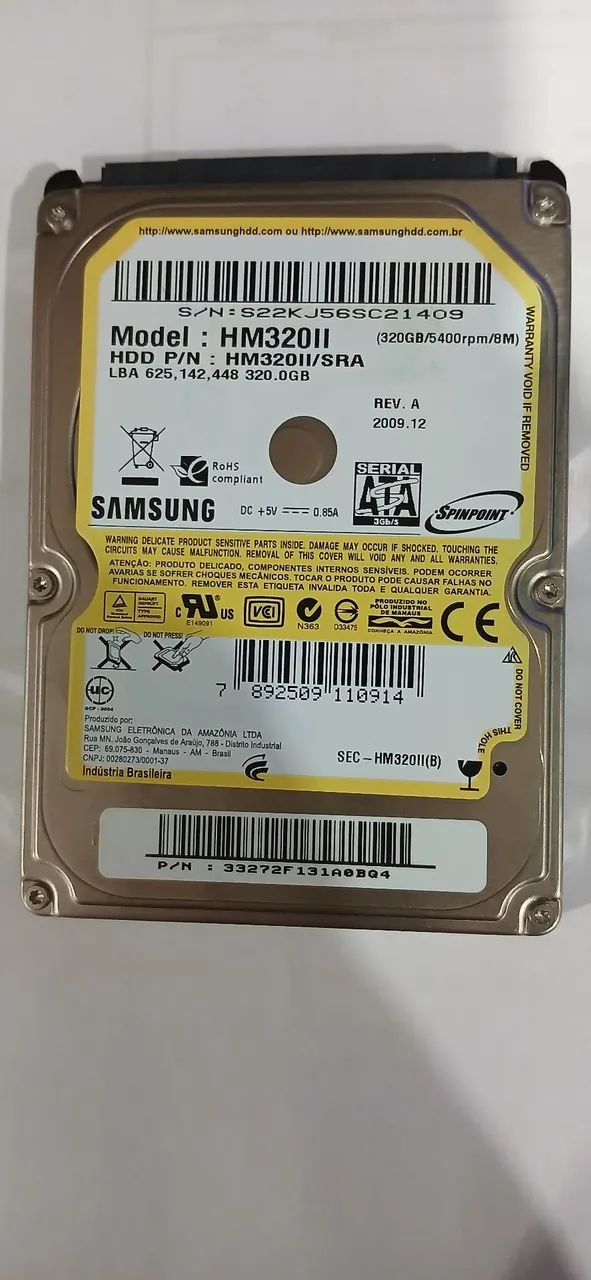Hd samsung 320gb