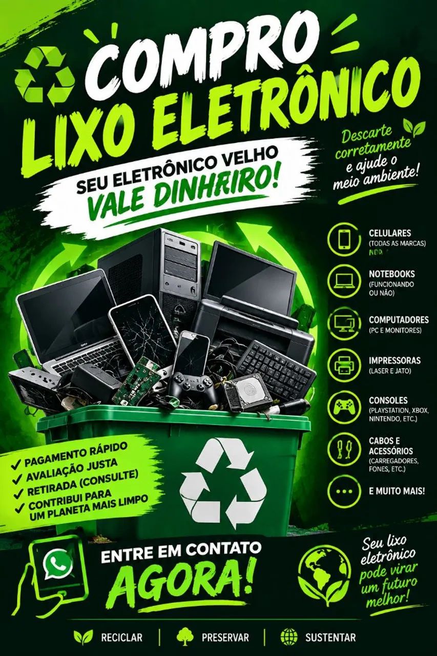 RECOLHO LIXO ELETRÔNICO  