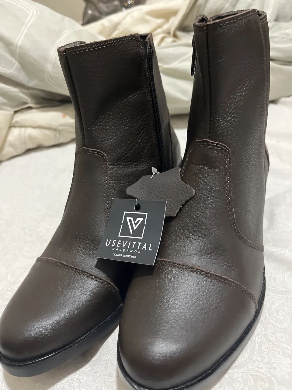 bota de couro - Foto 3