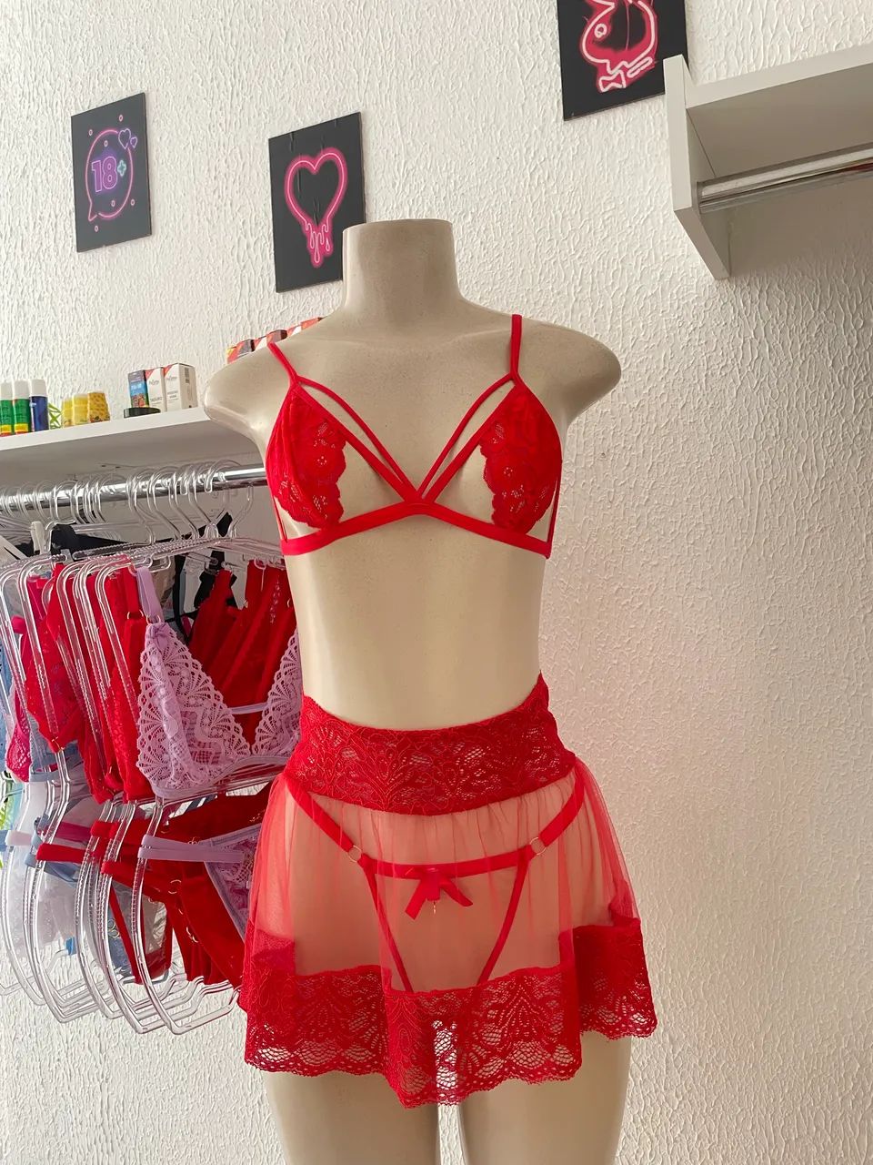 Conjunto lingerie + saia  - Foto 3