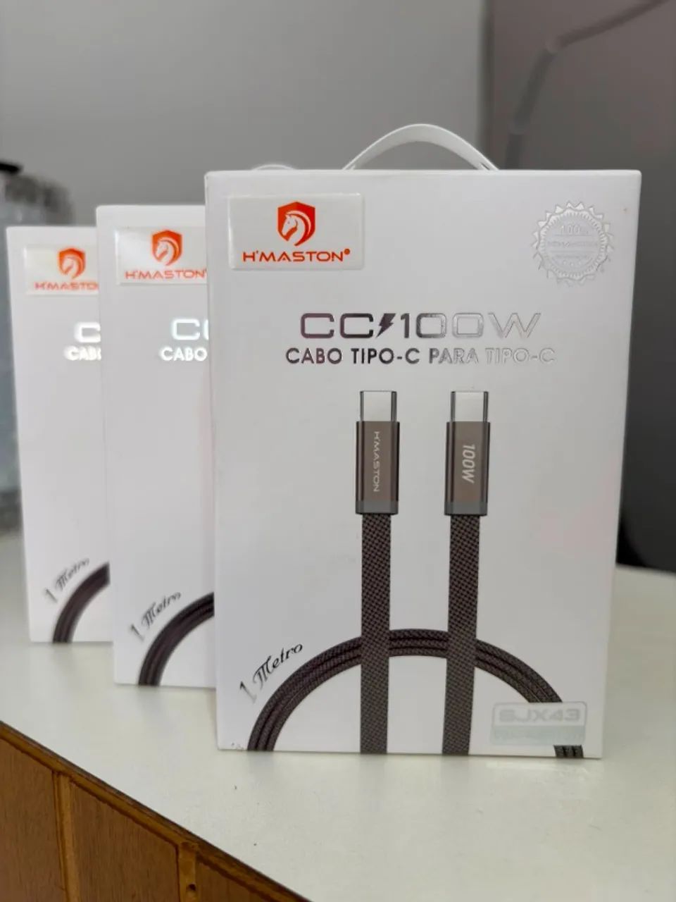 Cabo USB-C para USB-C H'Maston 100W Turbo 1 Metro