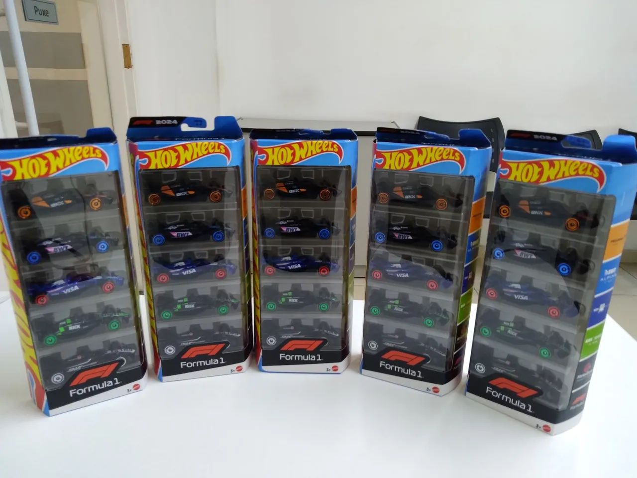 5-Pack Fórmula1 HotWheels da Mattel 