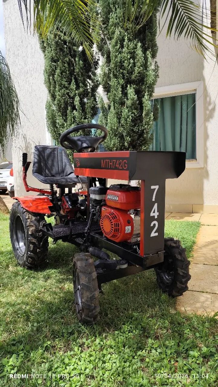 Micro Trator MTH742G a Gasolina para pequenas propiedades, hortifruti e uso recreativo - Foto 4