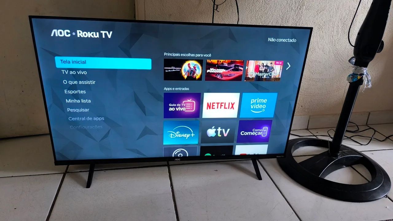 Tv Roku de 43 polegadas nova - Foto 2