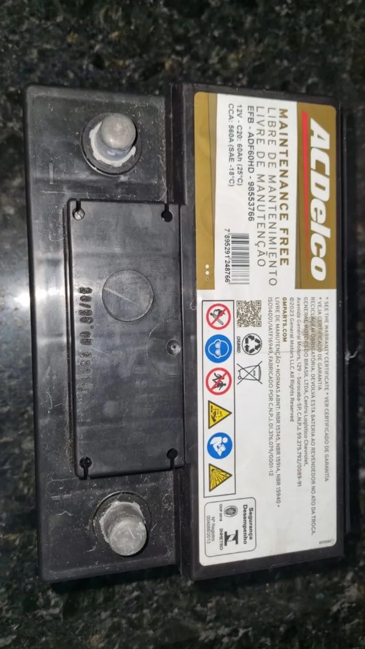 Bateria Acdelco 60ah EFB - Foto 2