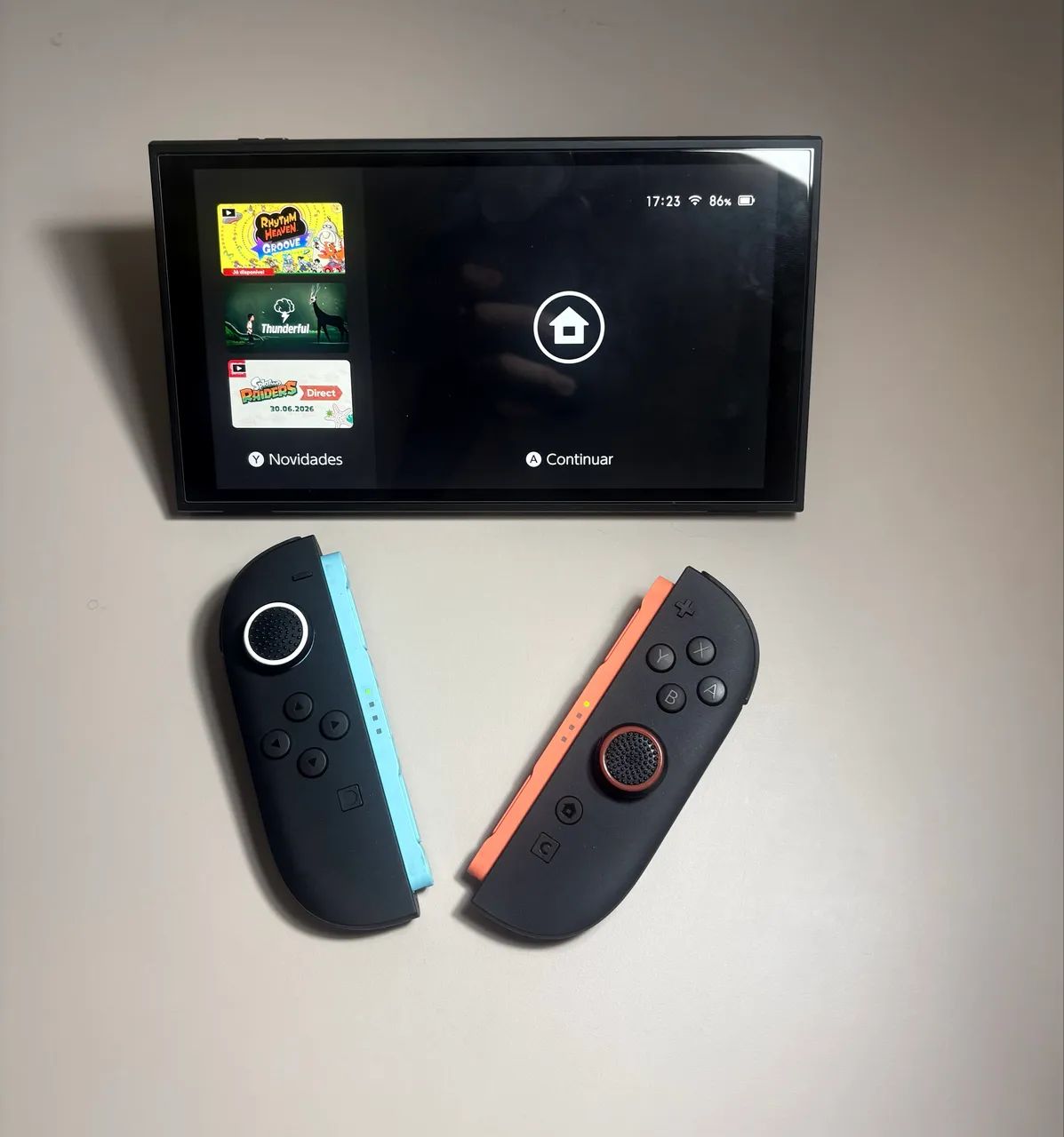 (!!Oferta imperdível!!)Nintendo Switch 2 Novo+ Zelda Breath + Zelda Tears of the Kingdom  - Foto 3