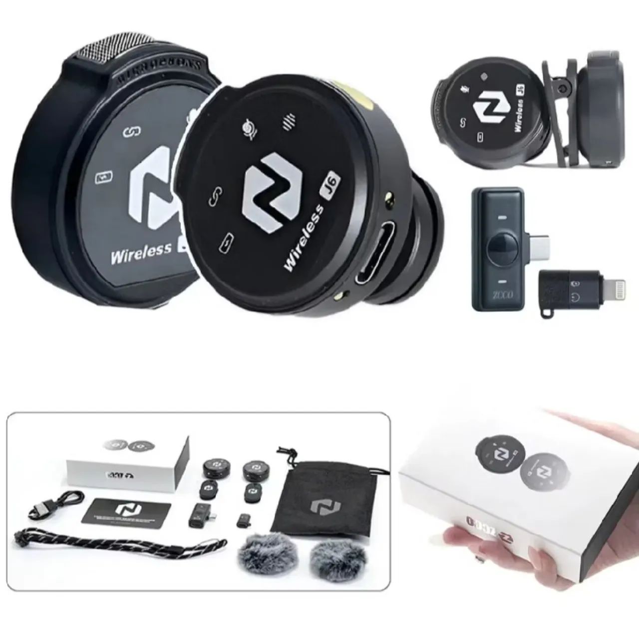 Czzo J6f microfone lapela novo - Foto 4