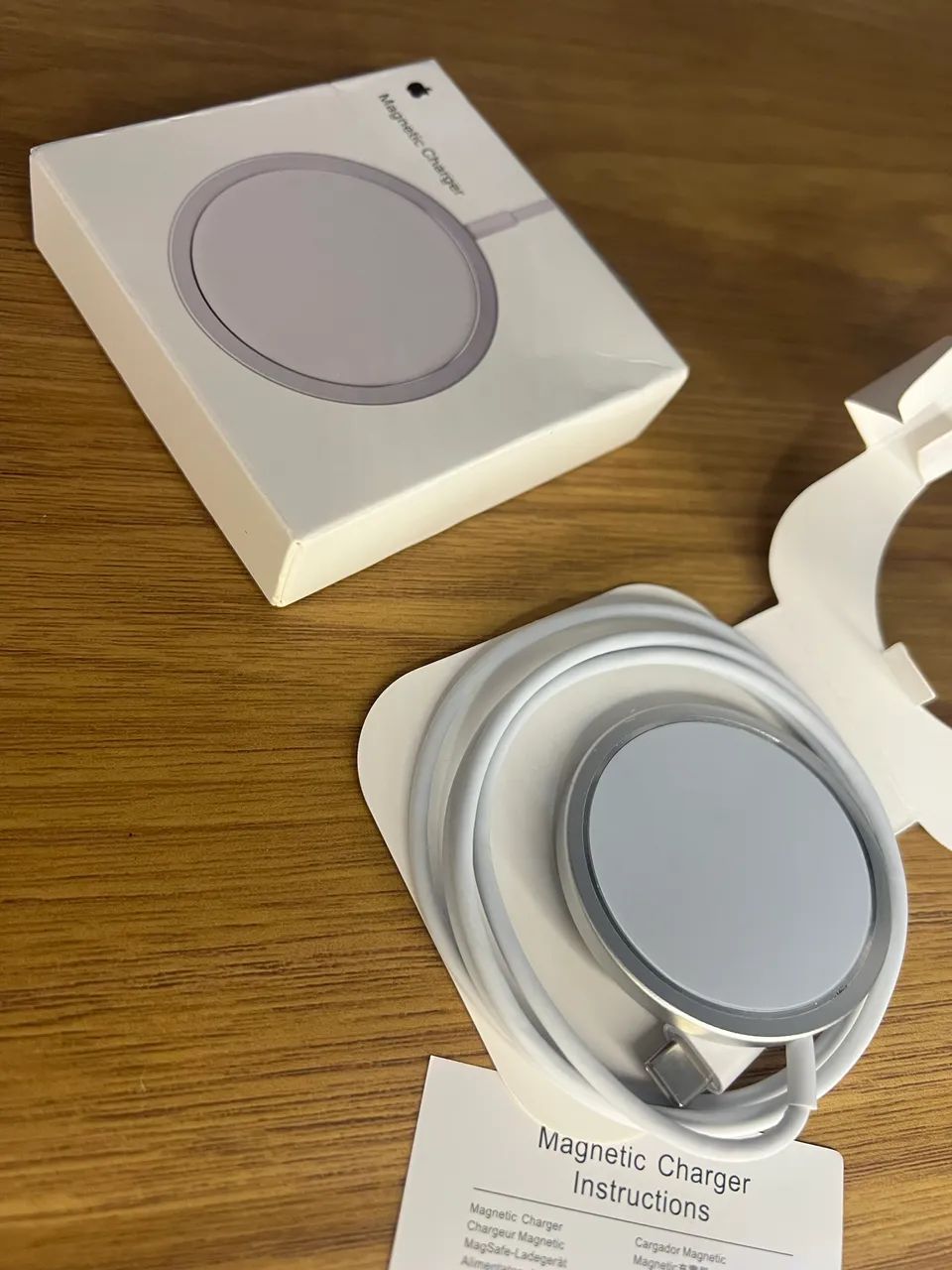 Carregador Magnético Sem Fio iPhone Magsafe 15W Carregamento Rápido turbo - Foto 4