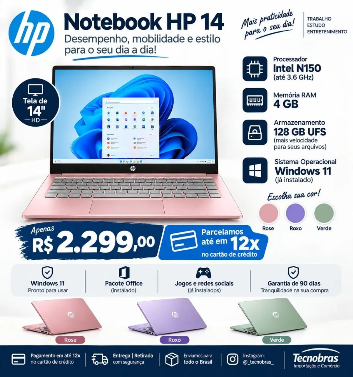 Notebook HP Novo na caixa lacrado