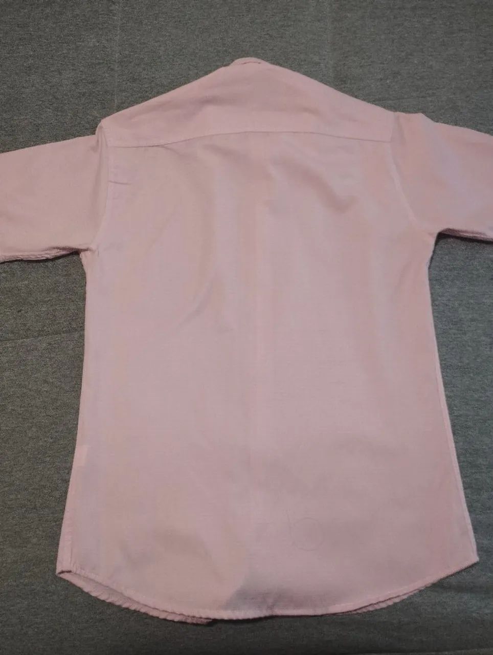 Camisa Manga Curta Slim Rosa bebê Tam.P - Foto 3